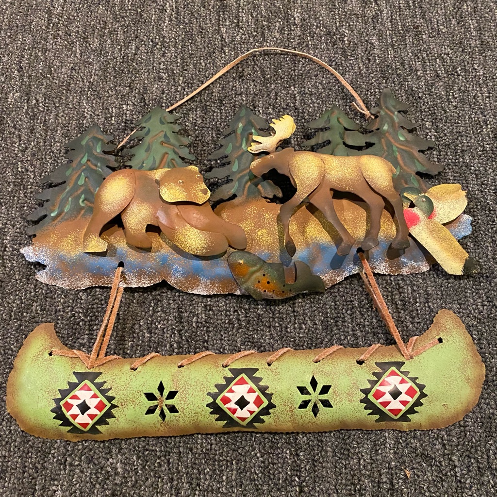 Rustic Moose/Bear Wall Hanging